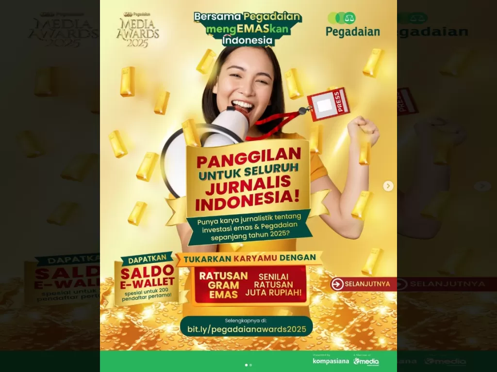Pegadaian Gelar Media Awards 2025, Ajak Publik Sebarkan Literasi Keuangan