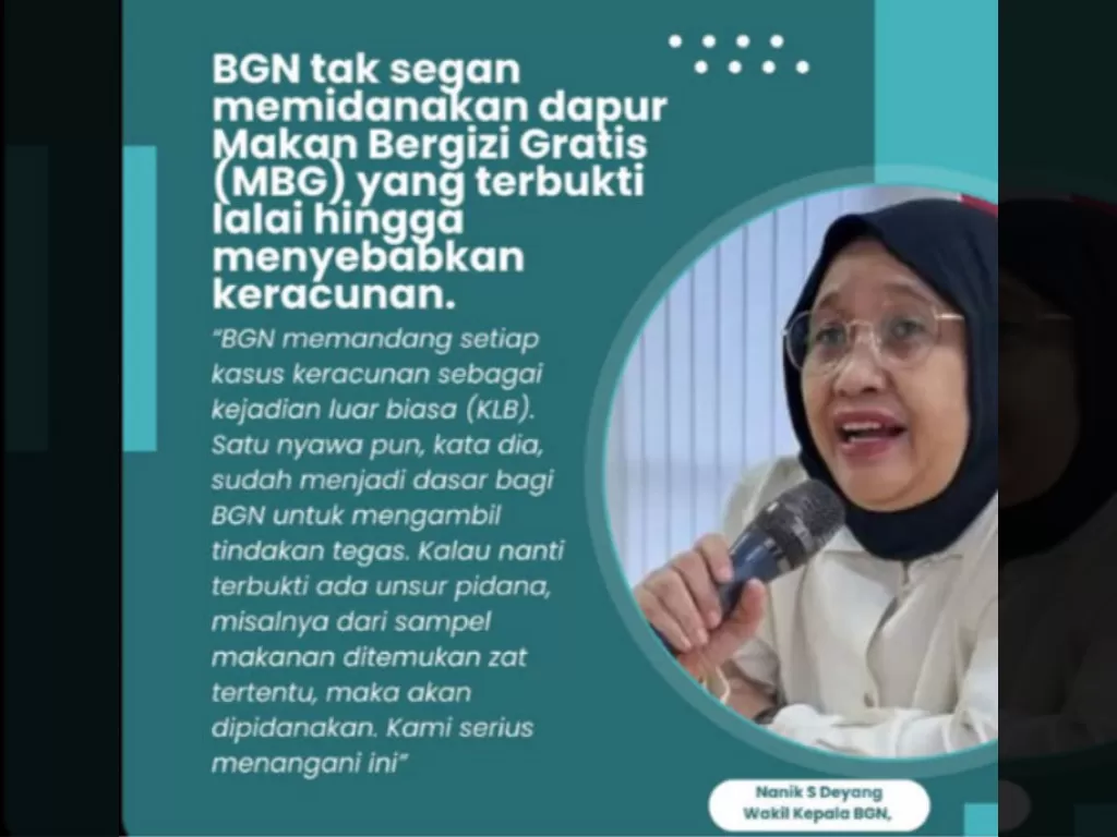 BGN Tegaskan Komitmen Jaga Kualitas Program MBG, Siap Tutup Dapur Bermasalah