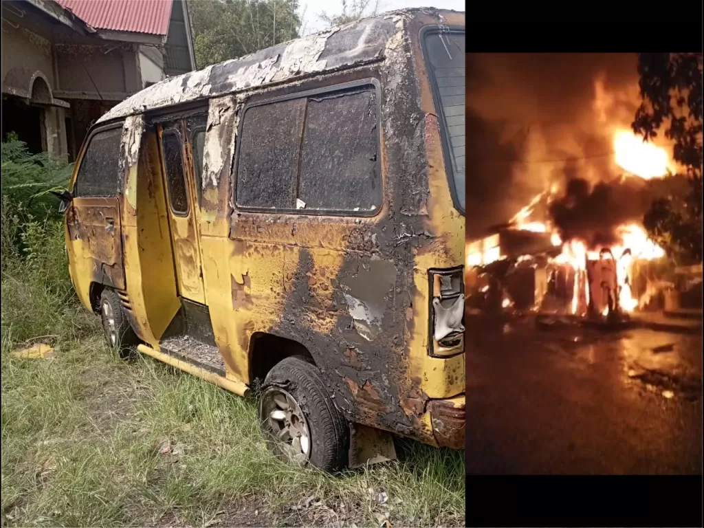 Kebakaran Hebat Landa Tanah Datar, Empat Bangunan Ludes dan Warga Mengungsi