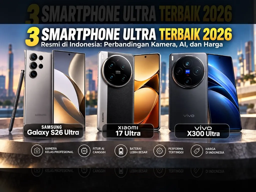 3 Smartphone Ultra Terbaik 2026 Resmi di Indonesia: Perbandingan Kamera, AI, dan Harga}